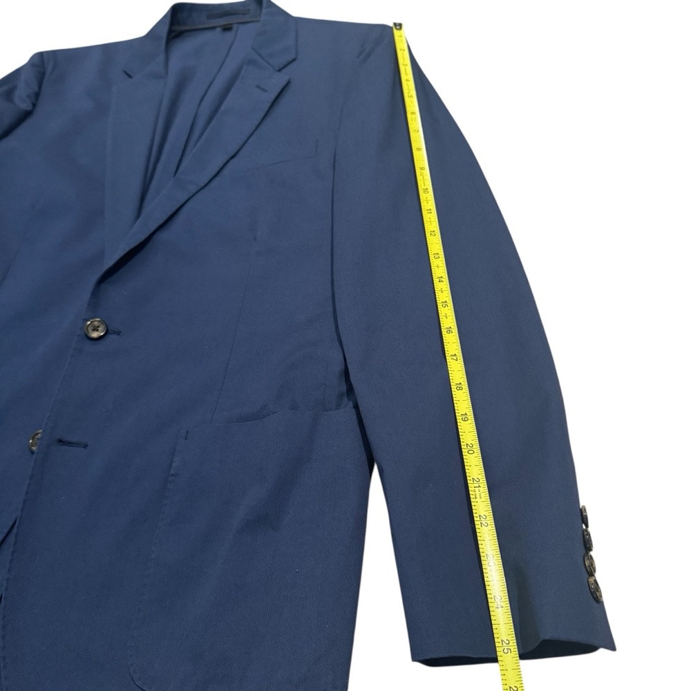 J. Crew Mens Blazer 42R Jacket Ludlow Cotton Navy Blue Dual Vent - Picture 6 of 7